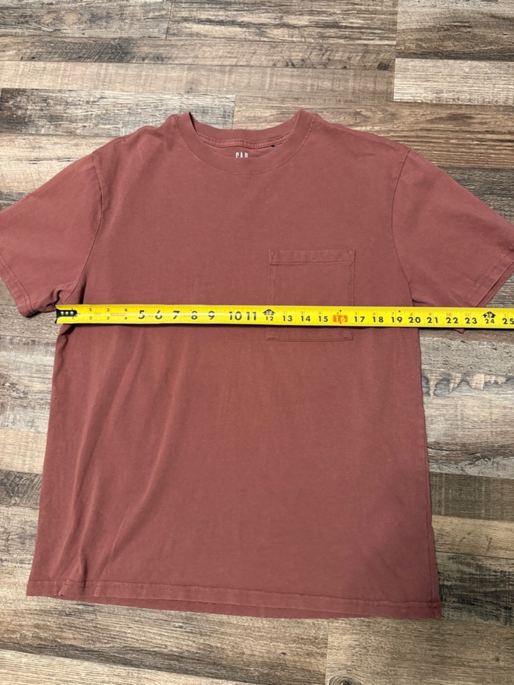 Gap Men's Comfortable Fit Classic Crew Neck Washed Pocket L T-Shirt 100% cotton - Picture 3 of 6
